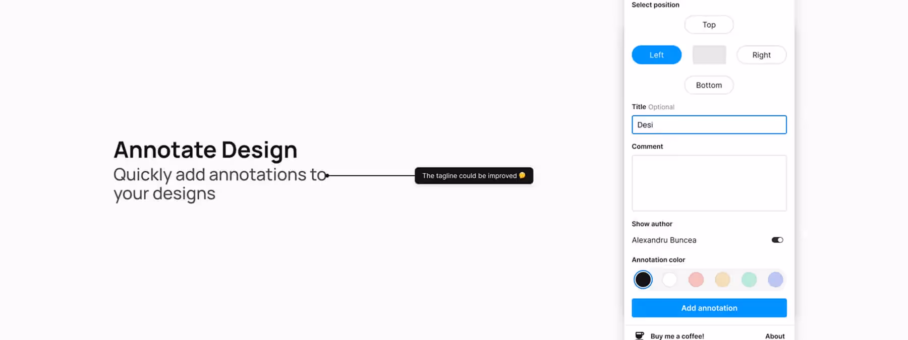 Annotate Design : Documentez vos maquettes en un éclair