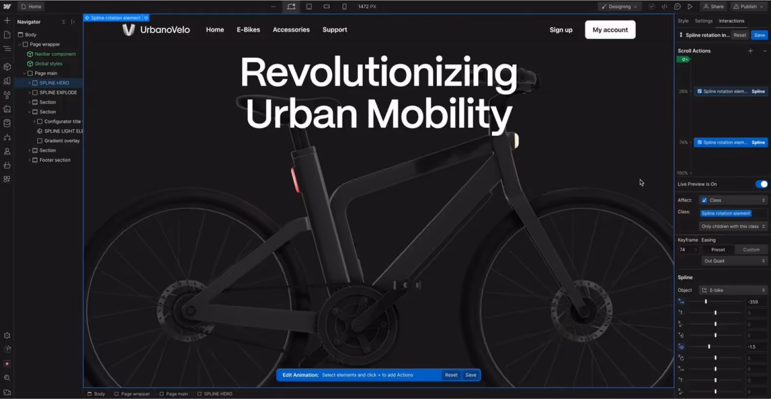 Illustration pour l'article Créez des expériences web révolutionnaires avec le duo dynamique de Webflow & Spline - Design UX/UI
