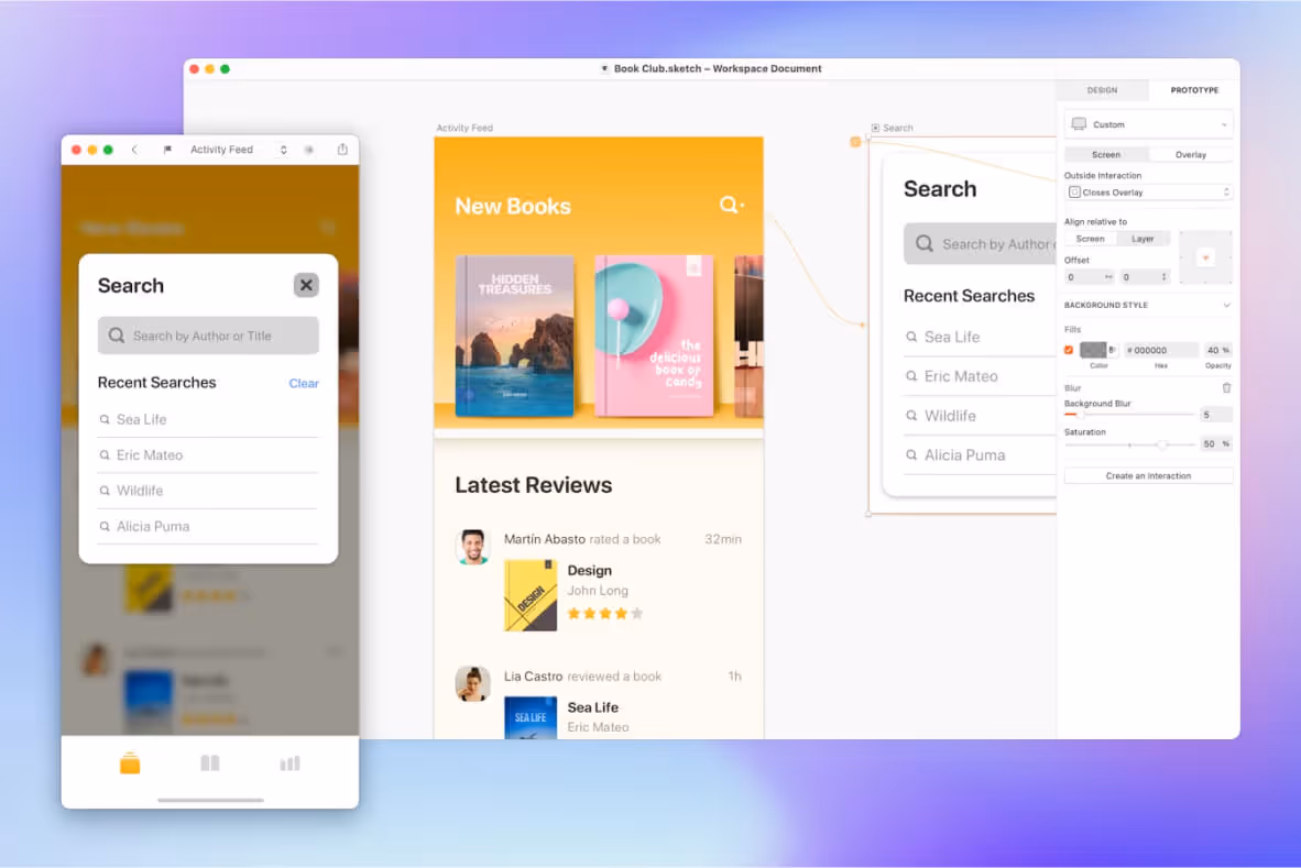 Prototype dans Sketch