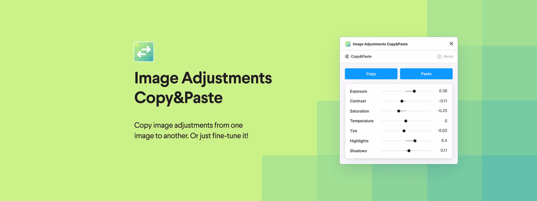 Image Adjustments Copy & Paste : copiez vos réglages d’image en un clic sur Figma