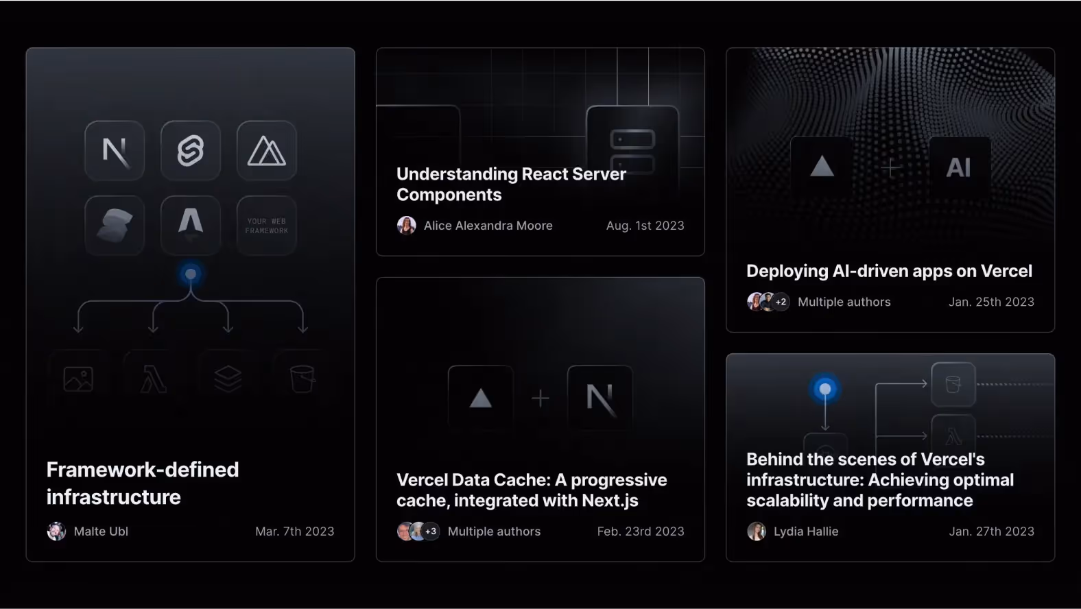 Bento Design with Vercel exemple