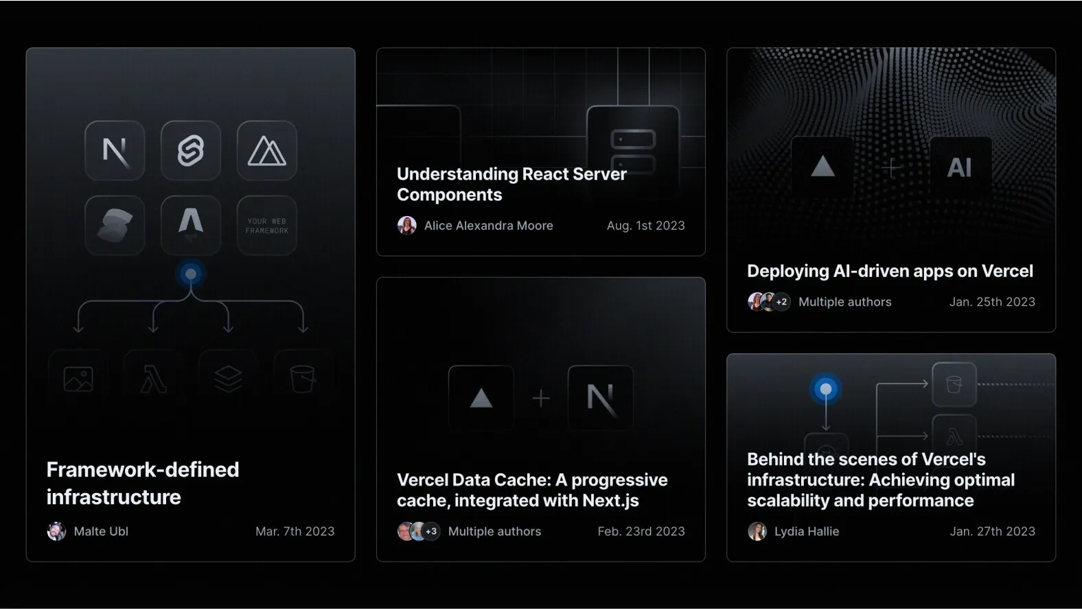 Bento Design with Vercel exemple