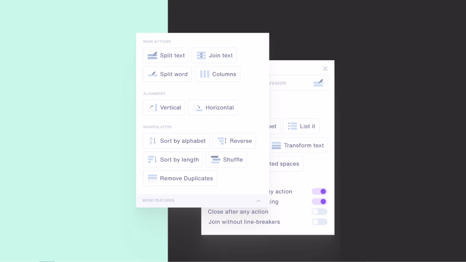 a man standing next to a purple object