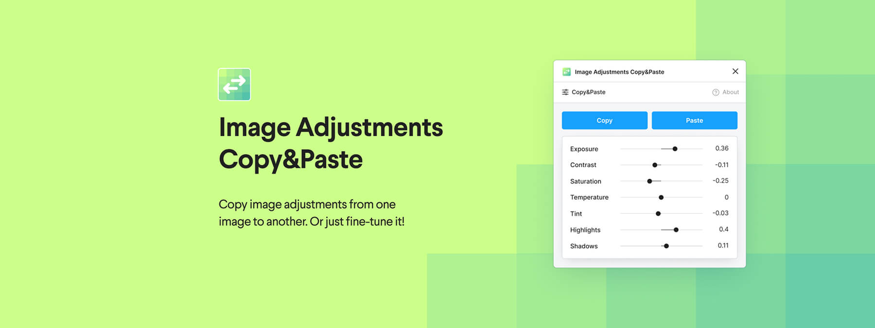 Image Adjustments Copy & Paste : copiez vos réglages d’image en un clic sur Figma