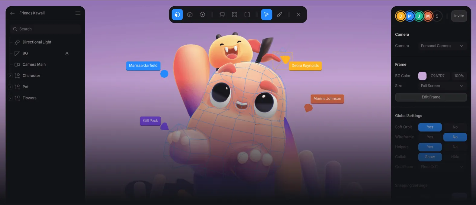 Illustration pour l'article Spline, l'outil de conception 3D dans le navigateur avec collaboration en temps réel - Design UX/UI