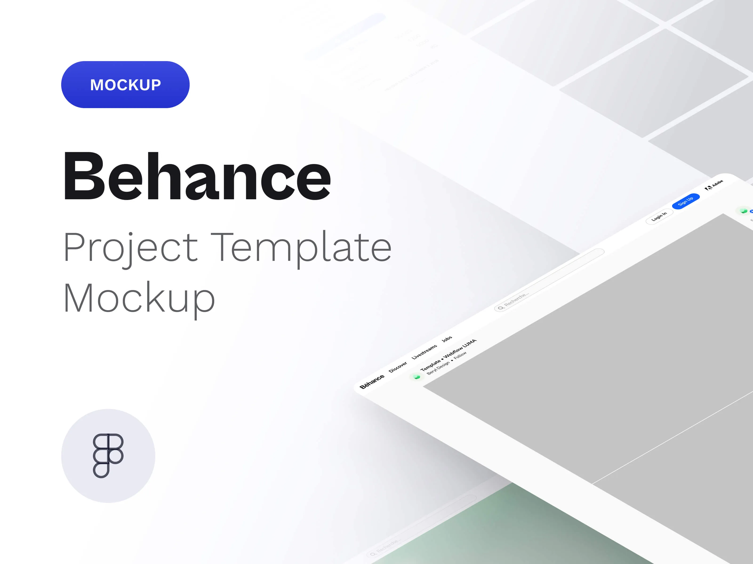 Behance Project Template Mockup
