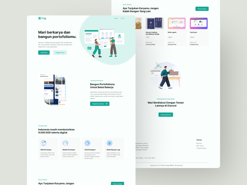 Design Process for Website KebunKode
