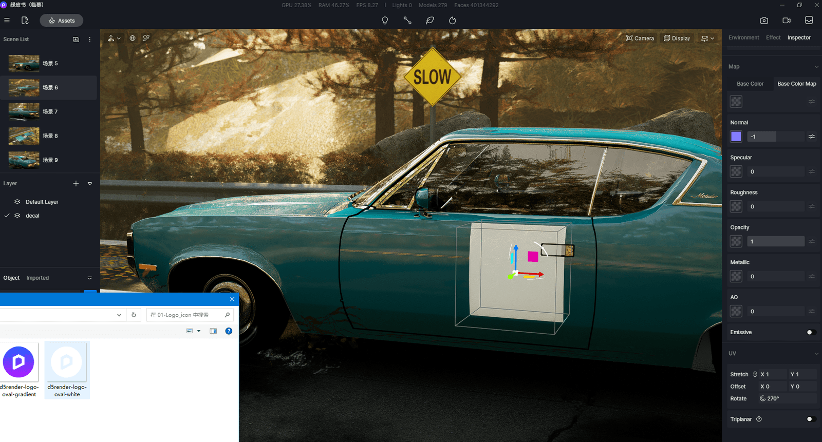 Create detailed realistic render with decals in D5 Render
