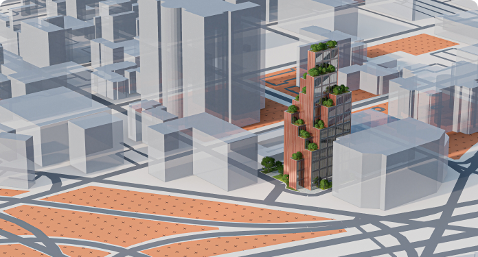 city generator in D5 Render