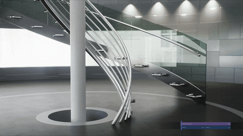 phasing animation in D5 Render