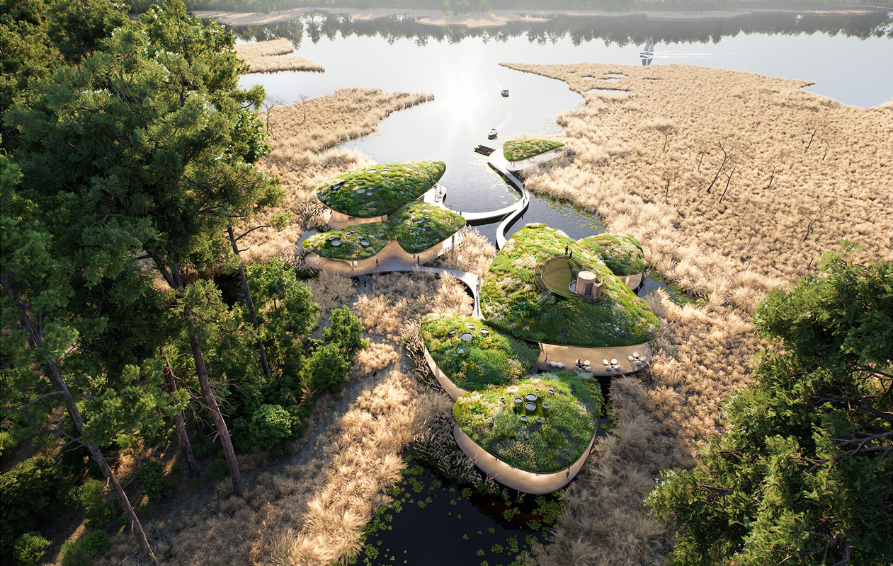 Aqua foliam, Jing Chen, Yanci Chen, using D5 Render