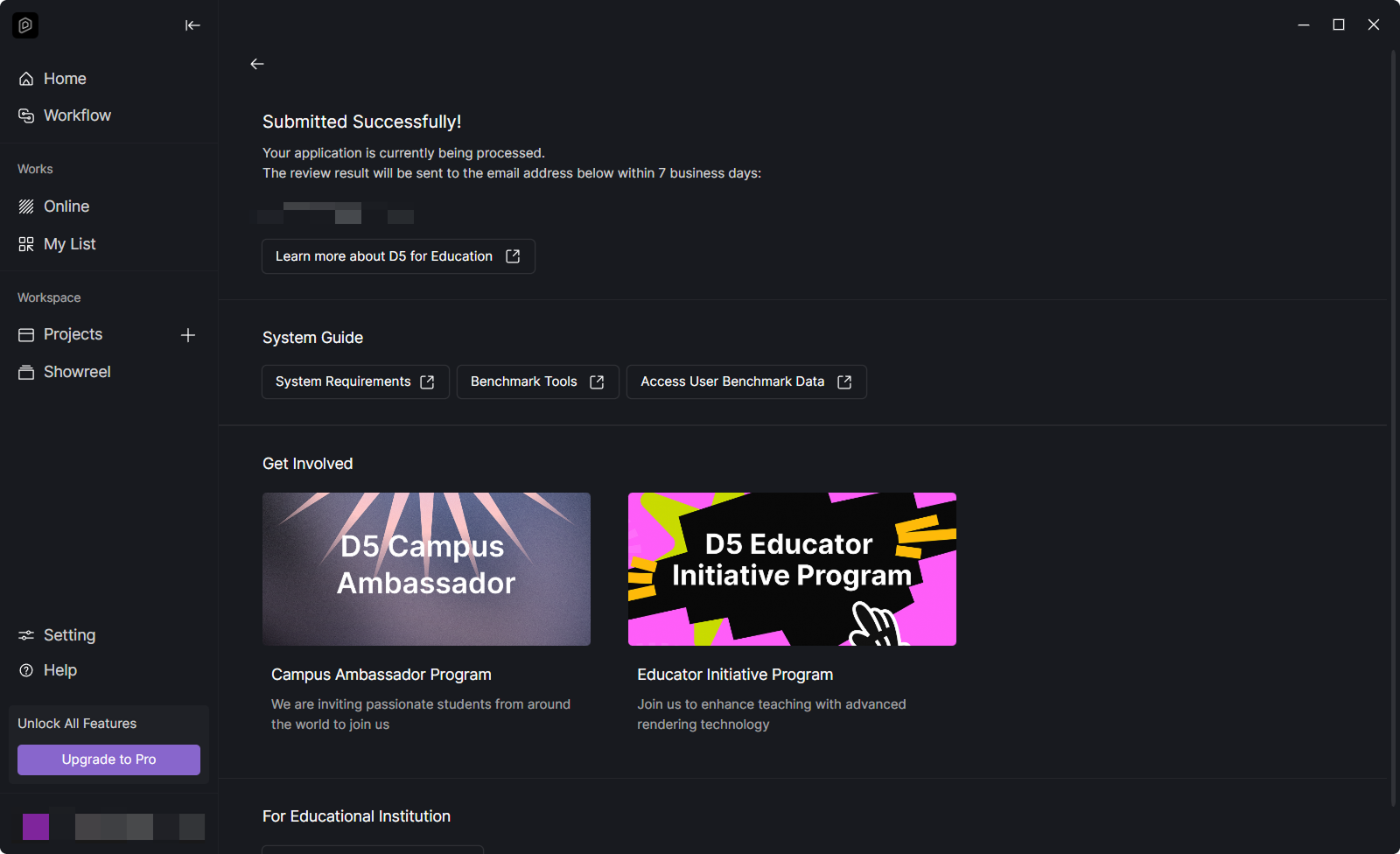 submitted successfully