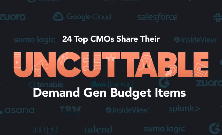 24 top CMOs share their uncuttable demand gen budget items