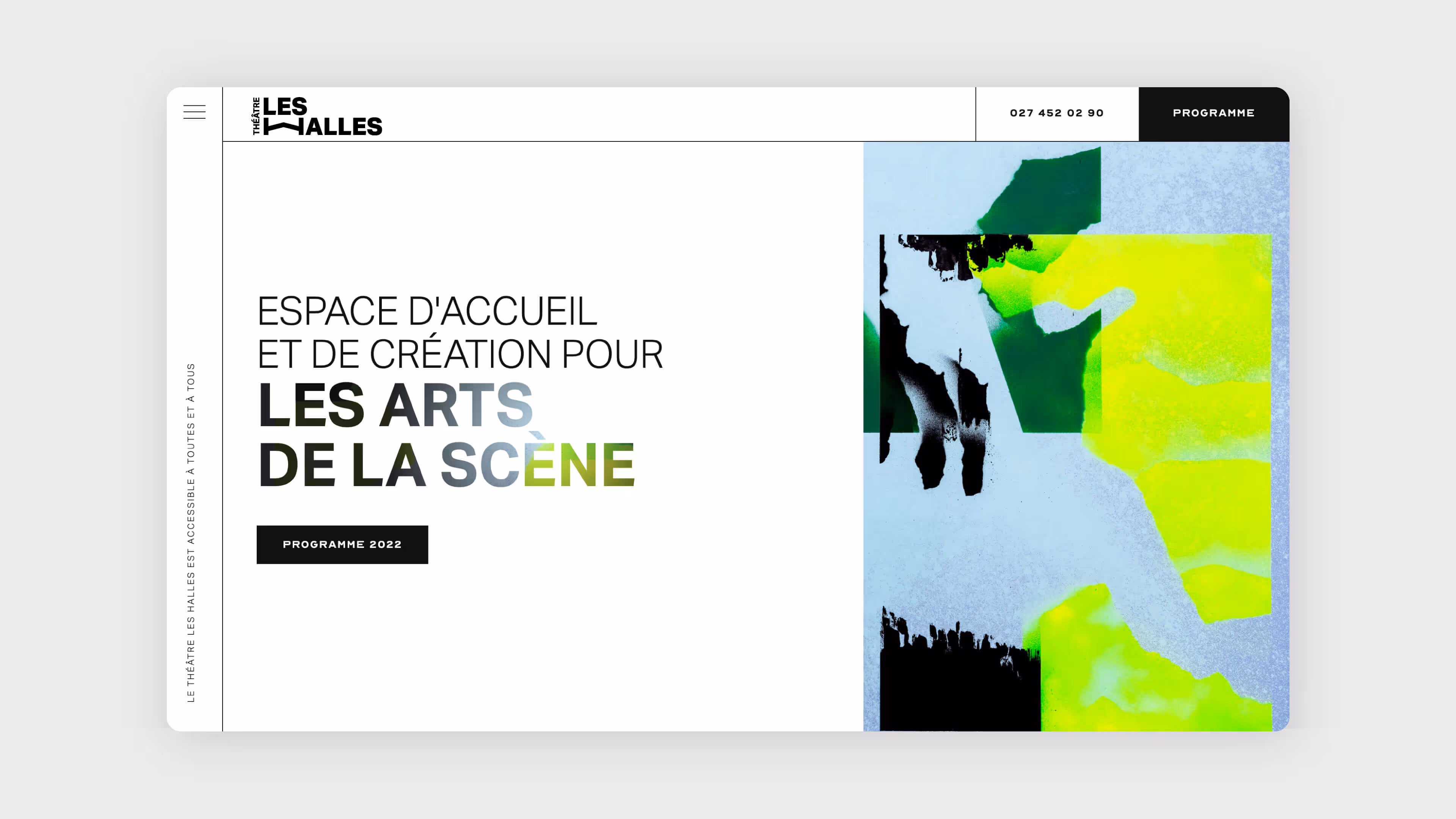 Théâtre Les Halles - branding, web design & development