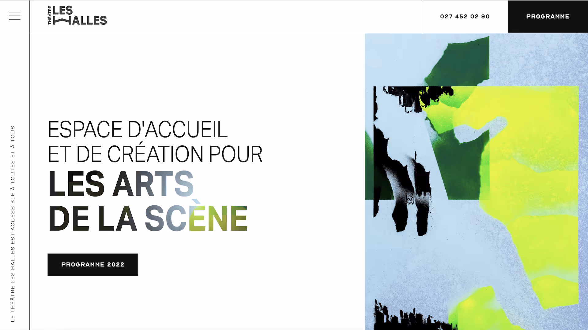 Théâtre Les Halles - branding, web design & development