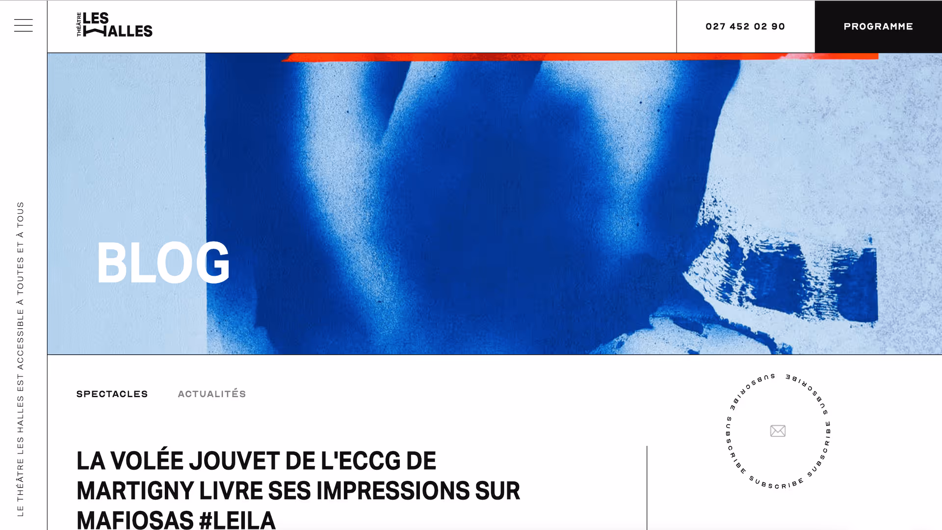 Théâtre Les Halles - branding, web design & development