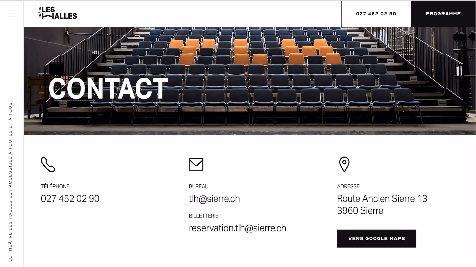 Théâtre Les Halles - branding, web design & development