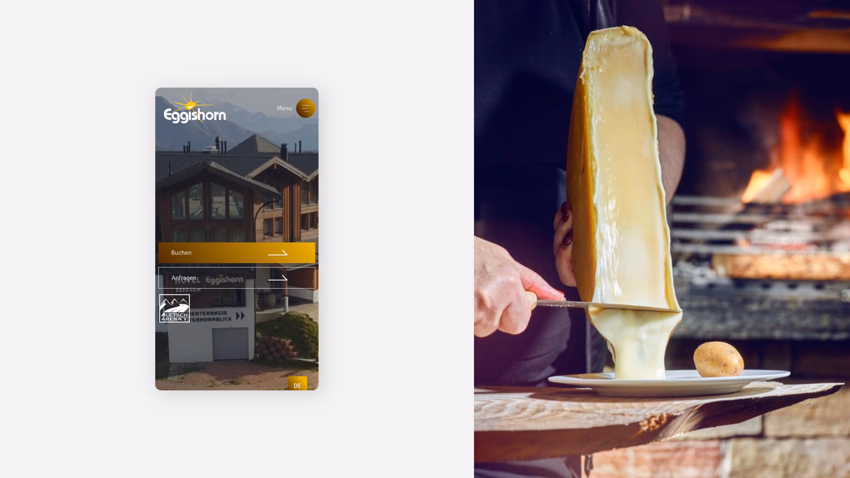 Hotel Eggishorn - website design and development