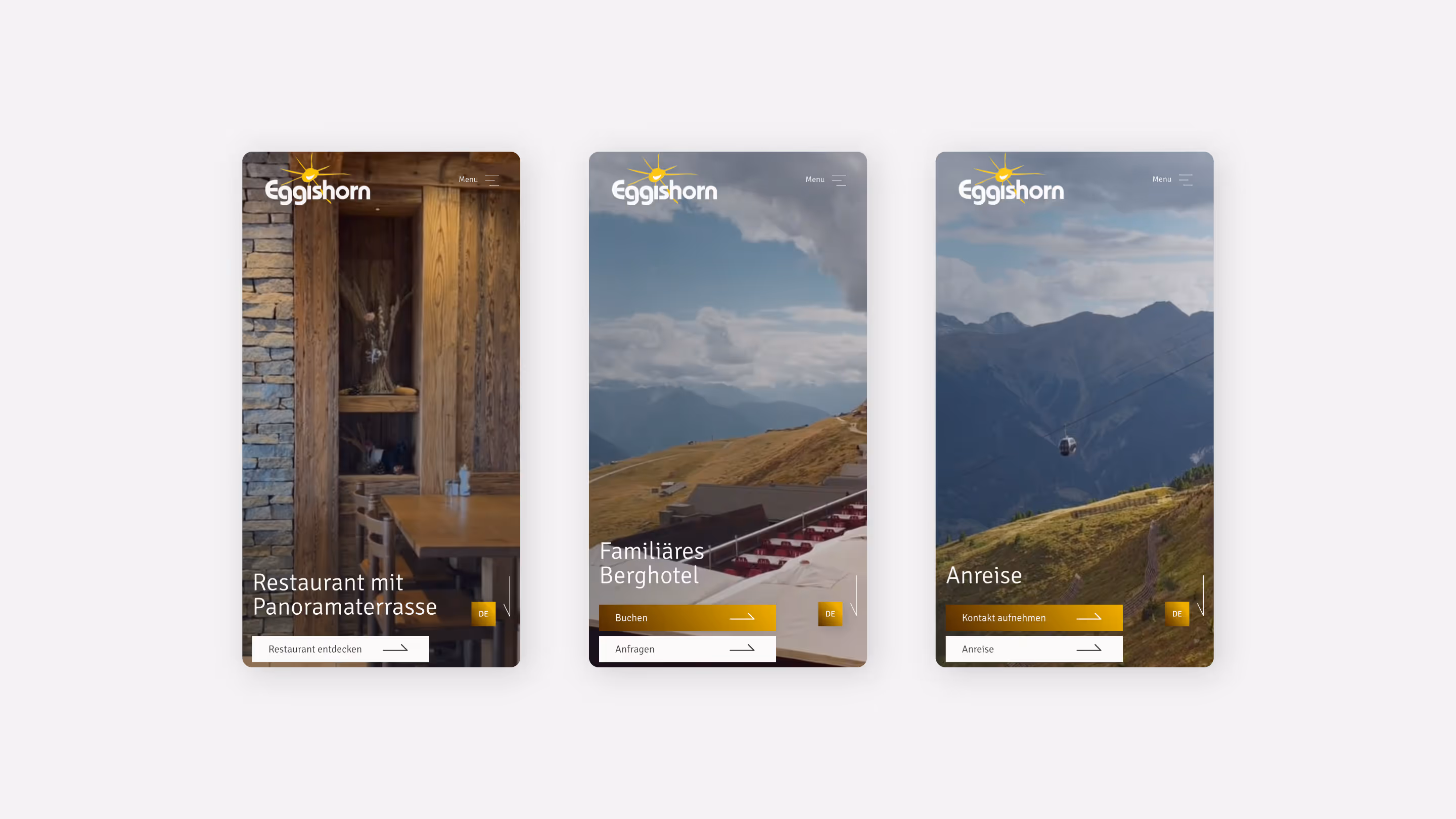 Hotel Eggishorn - website design and development