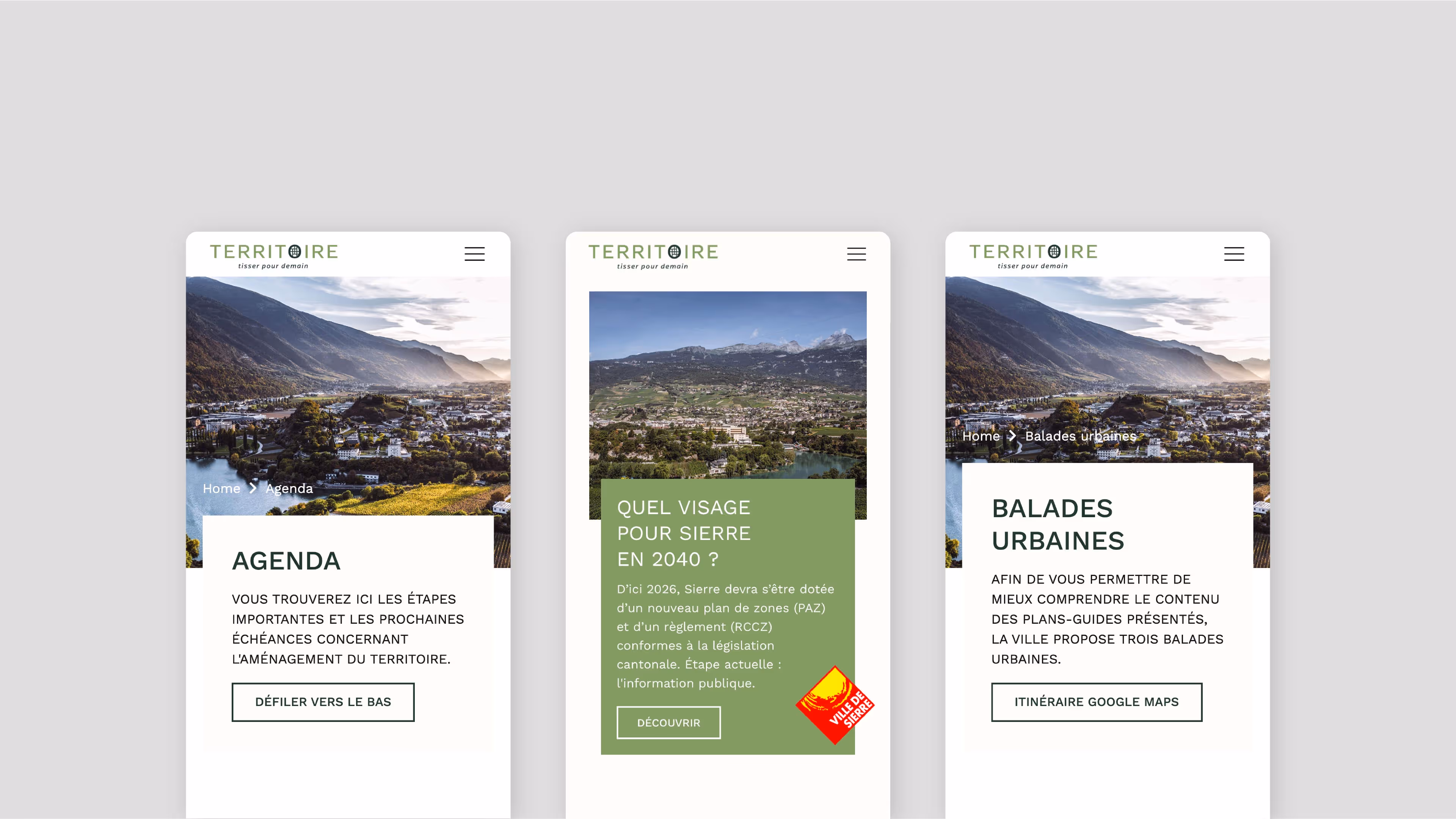 Site internet - Ville de Sierre - destinazio.