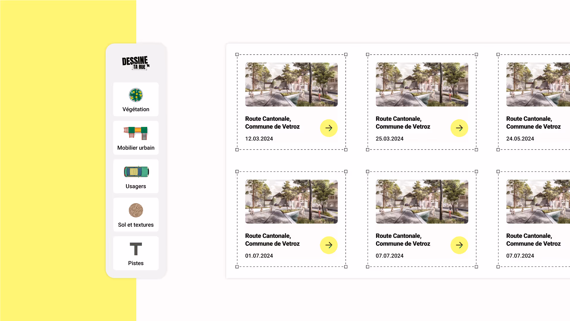 Dessinetarue - Plate-forme publique d'urbanisme pour Valais