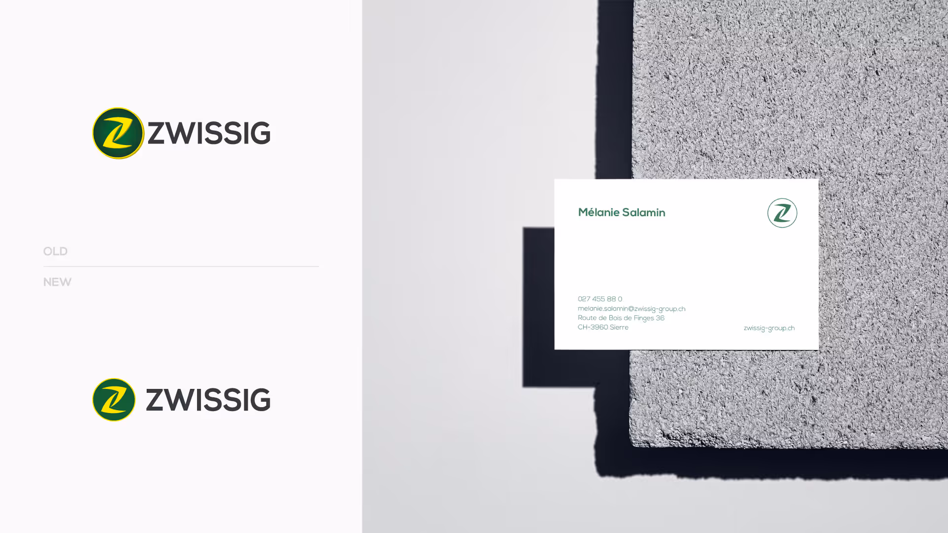 Branding and Webdesign vor Zwissig in Valais