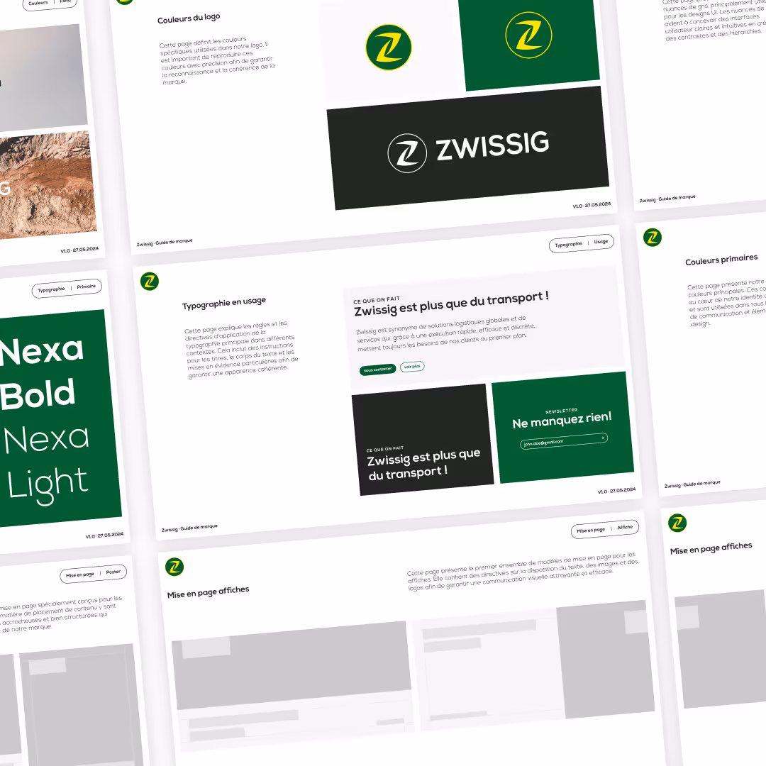 Branding et Webdesign pour Zwissig en Valais