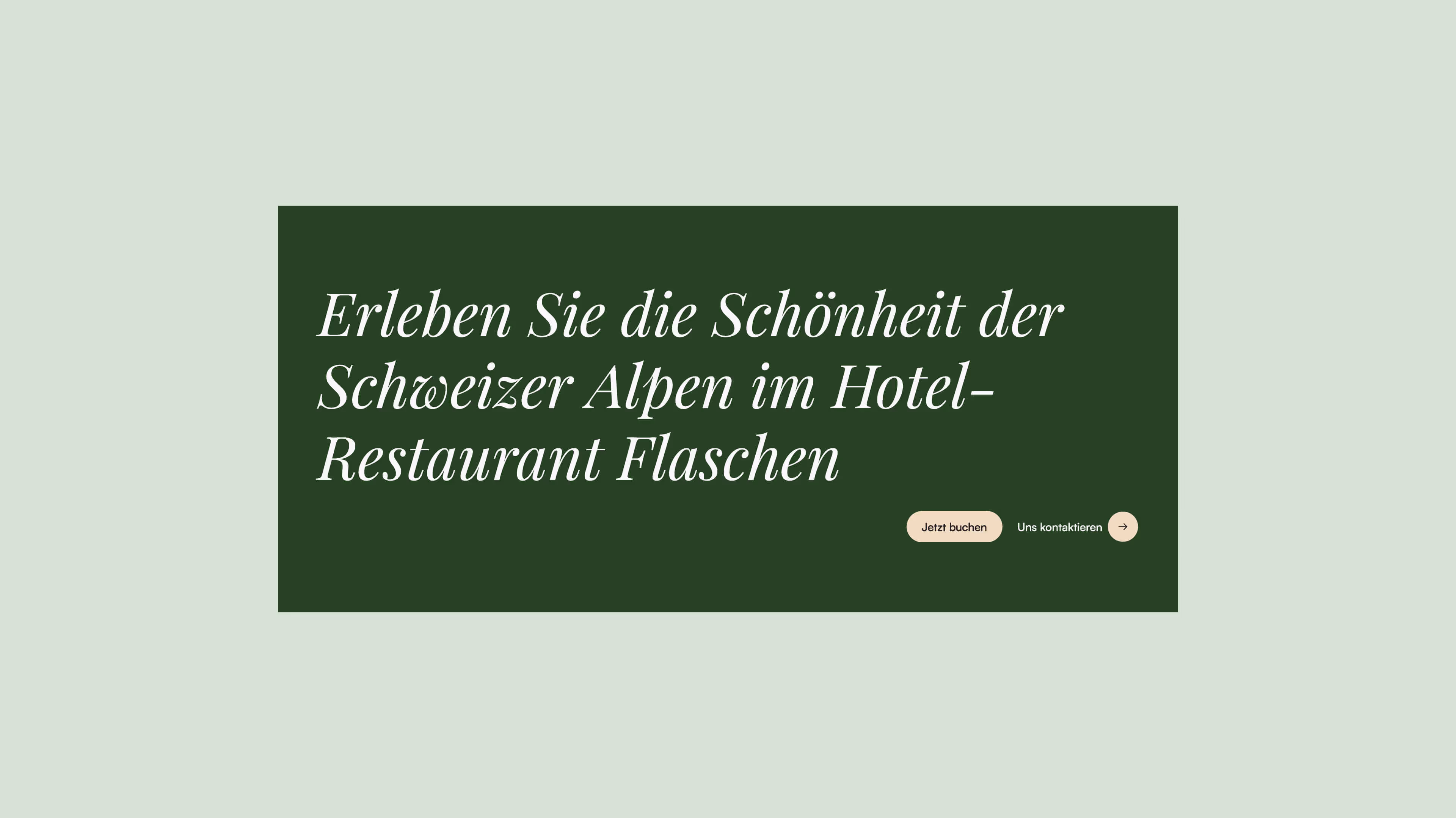 A breath of fresh air for the Hotel-Restaurant Flaschen