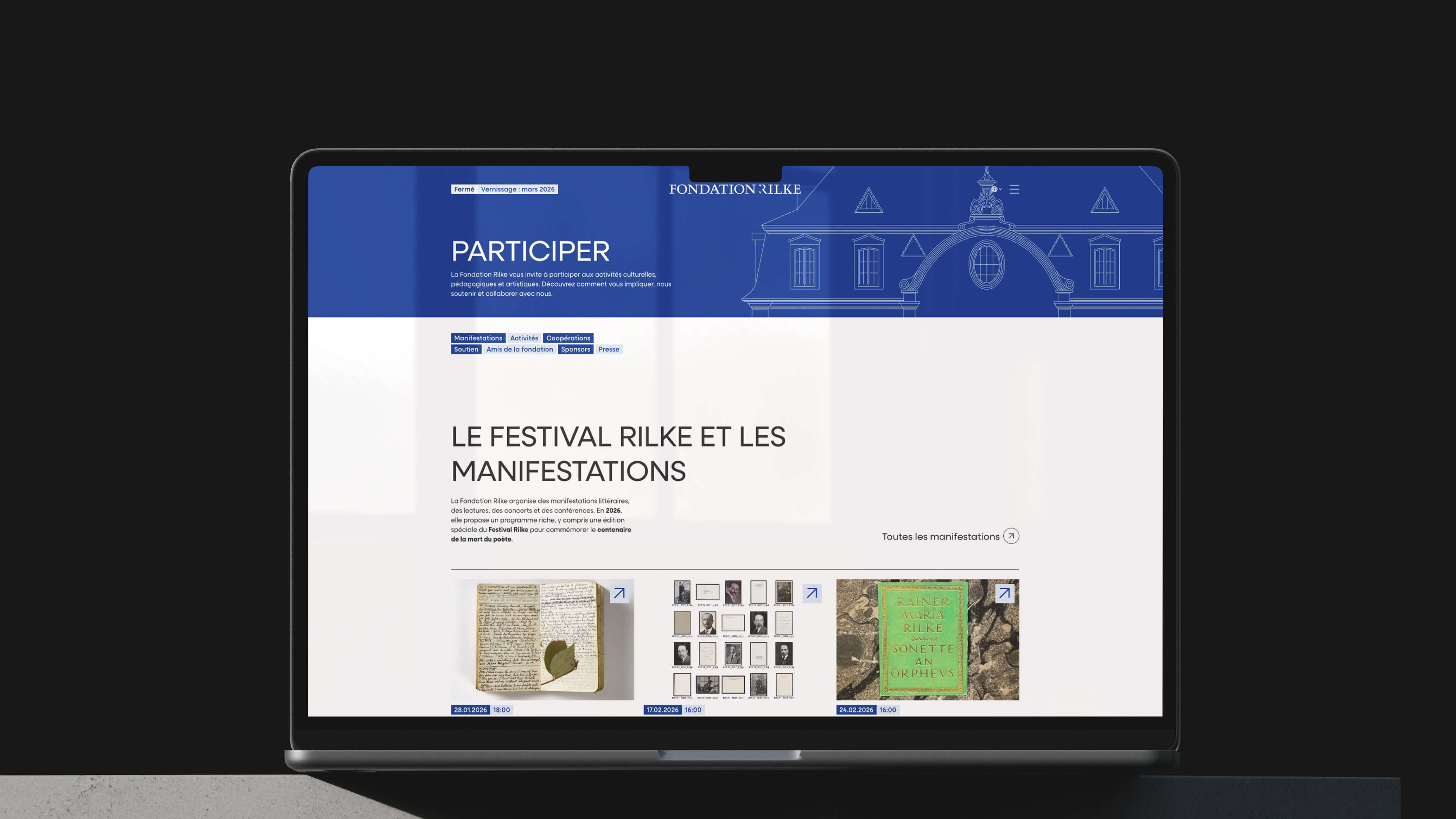 Poetry in pixels for the Rilke Foundation