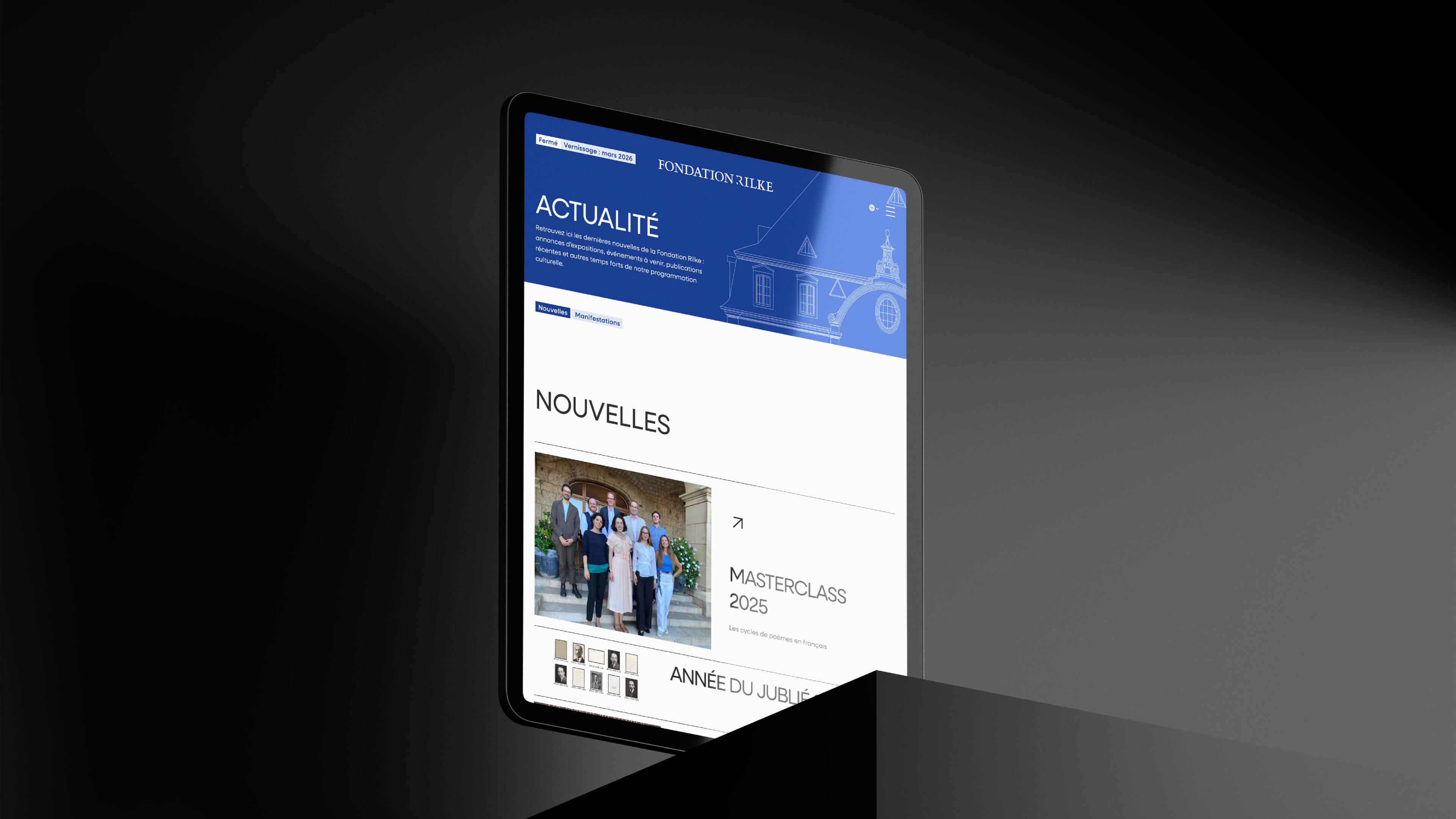 Poetry in pixels for the Rilke Foundation