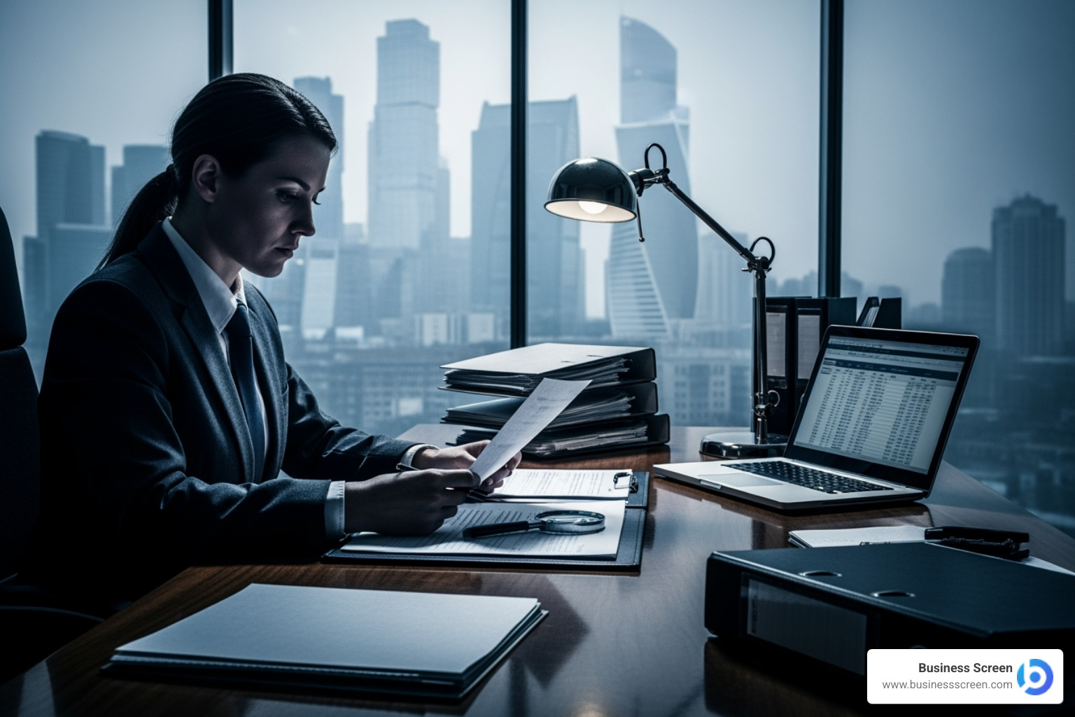 Sample background check report with highlighted sections - commercial property background check