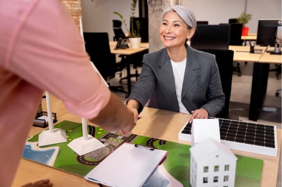 Business person planning for alternative energies, Beneficial Ownership Verification.