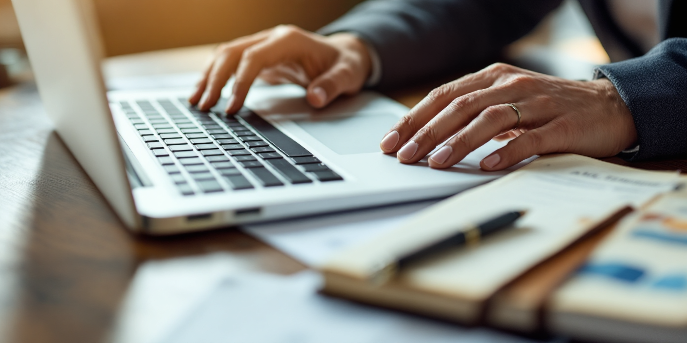 Person working on their AML program.