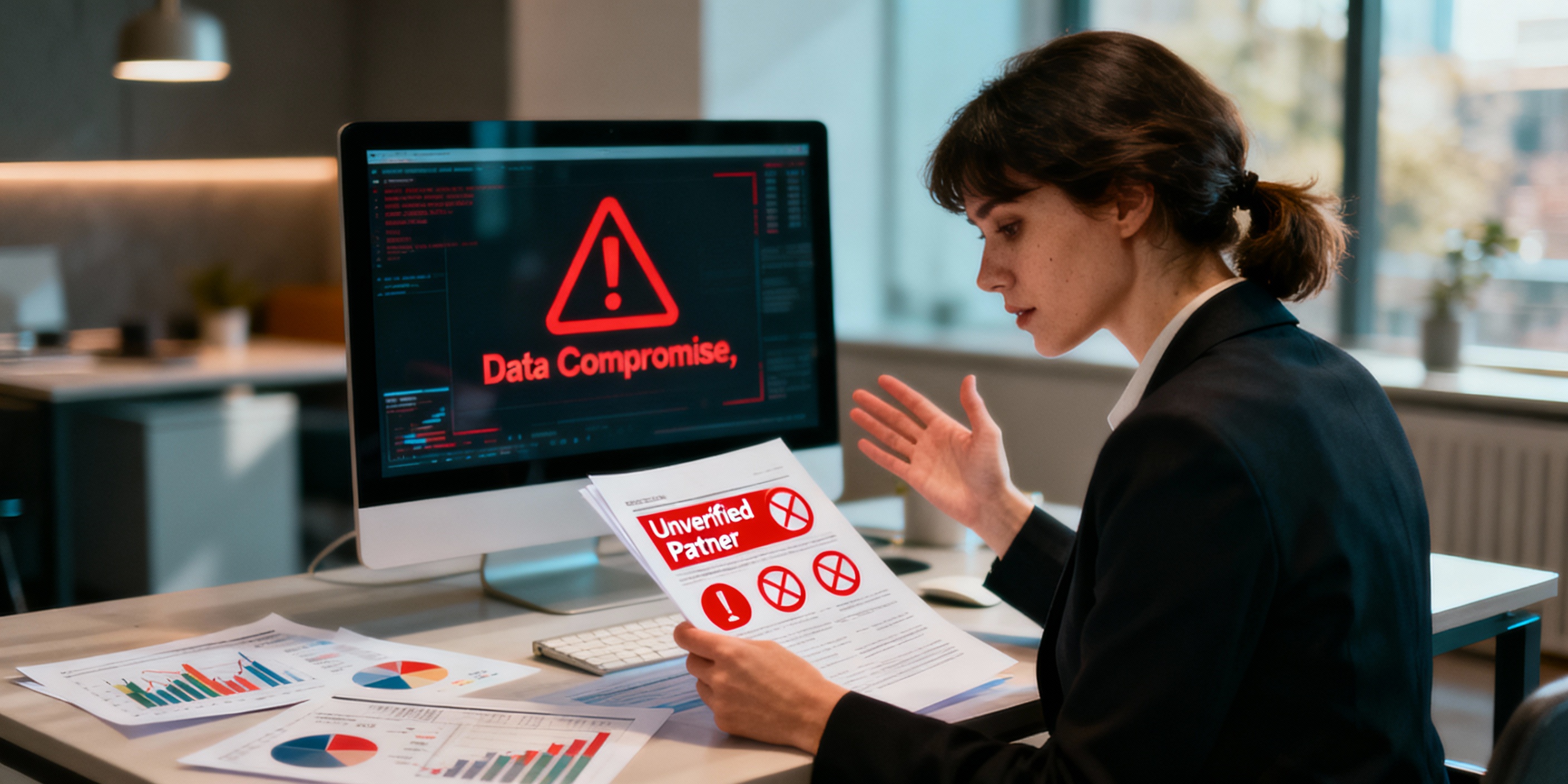Data being compromised because they didn't verify business partner