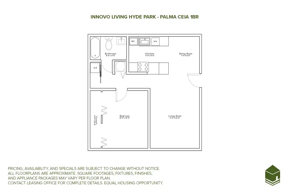 Palma Ceia 1 Bedroom Floor Plan