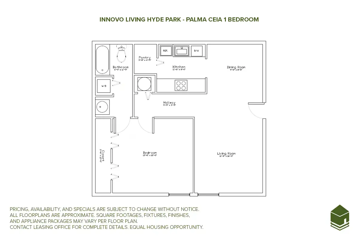 Palma Ceia 1 Bedroom Floor Plan