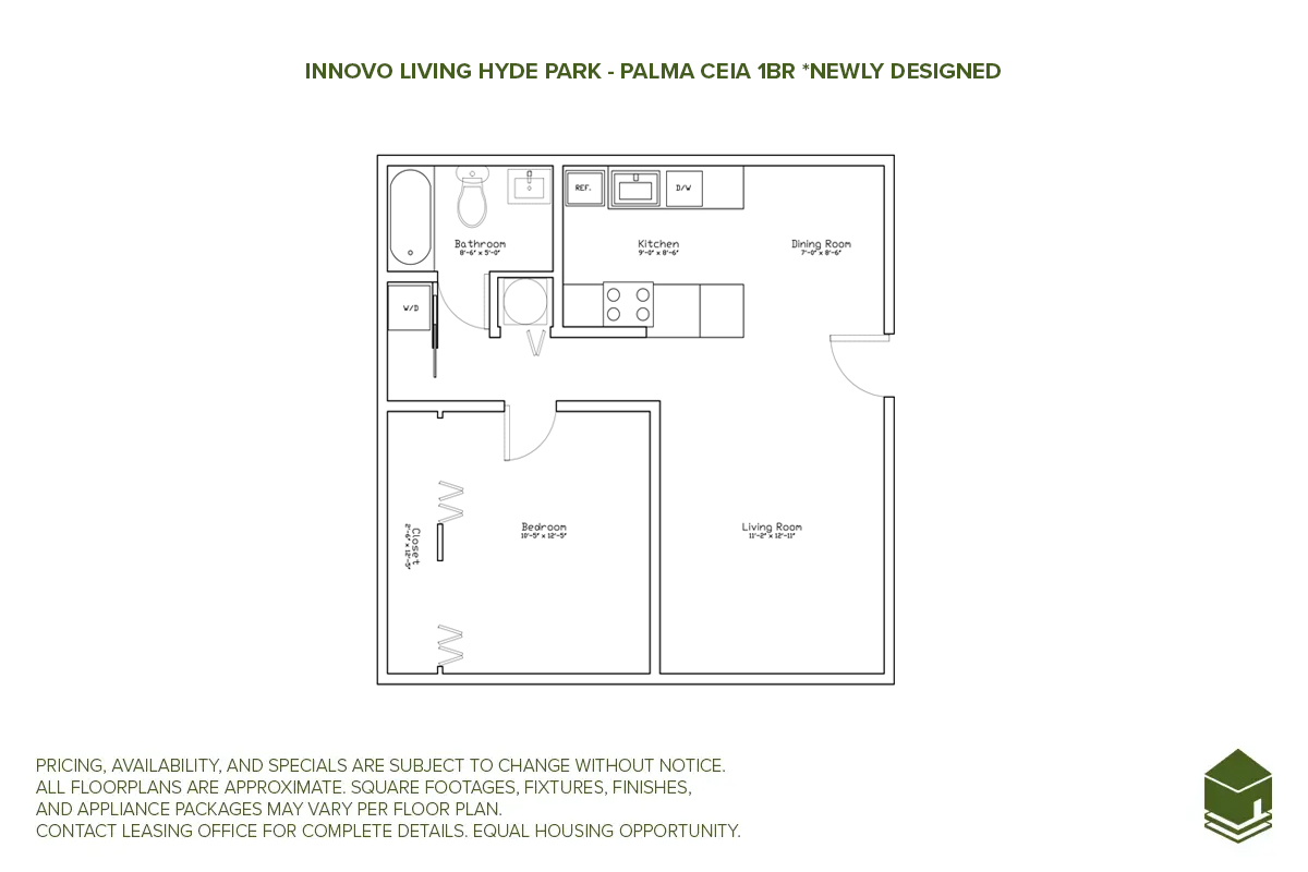 Palma Ceia 1 Bedroom Floor Plan