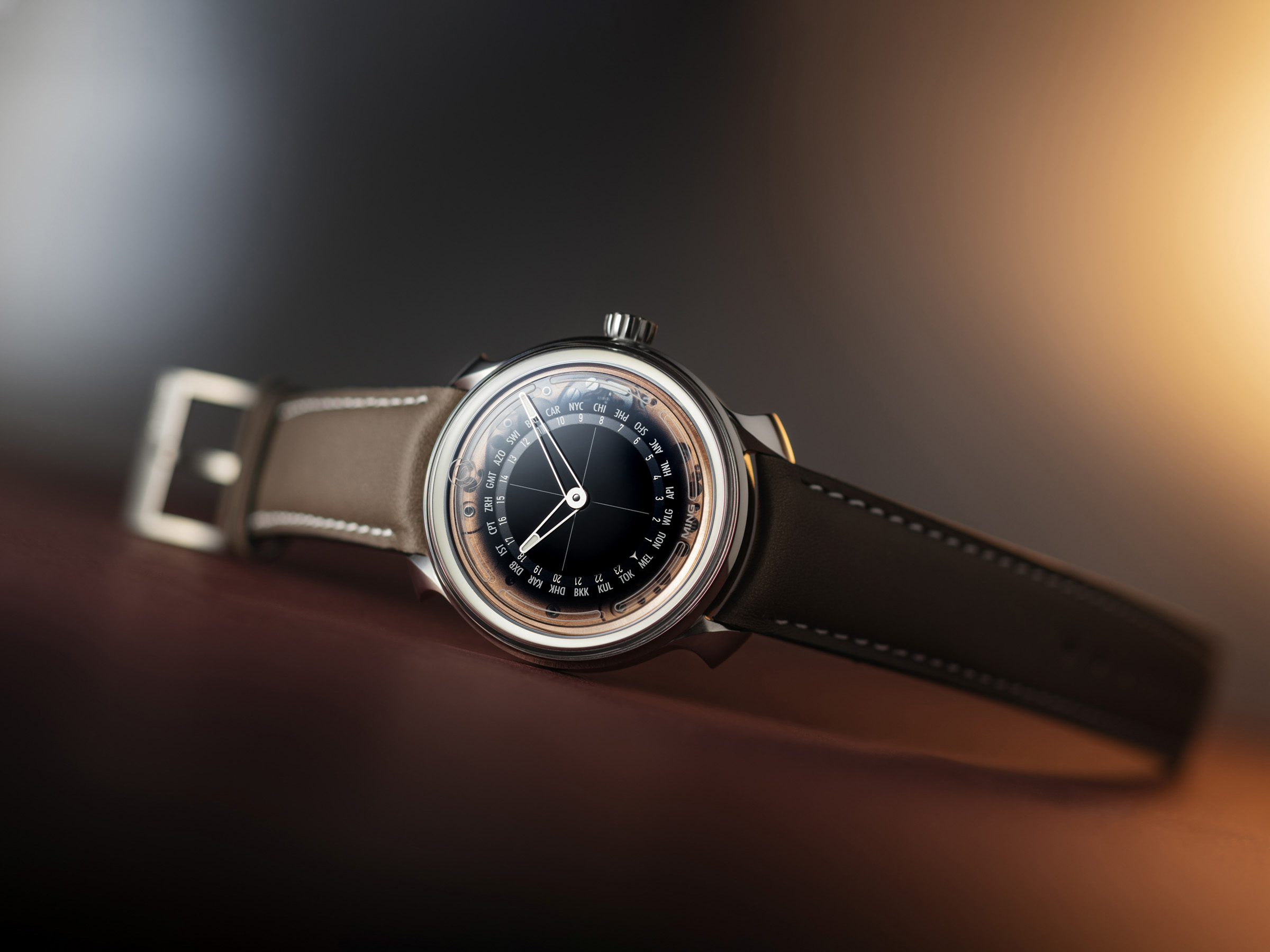 MING 19.02 Worldtimer Uhr