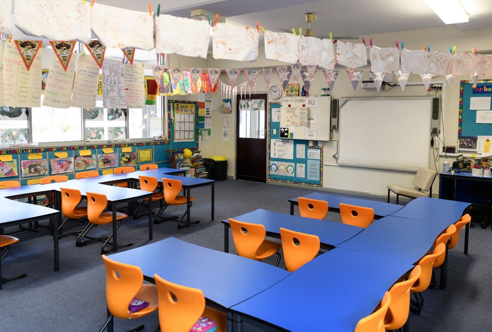 Empty classroom