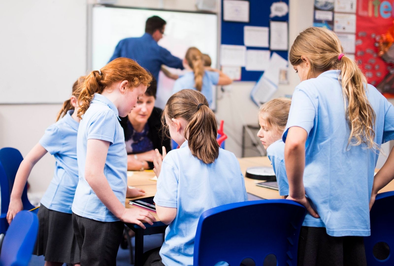 Children in a classroom