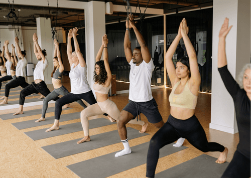 Yoga class - Strong legs