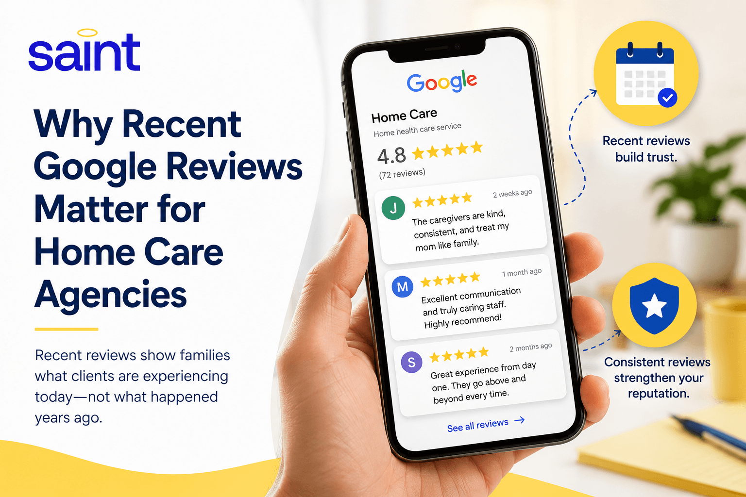 Why Recent Google Reviews Matter for Home Care Agencies