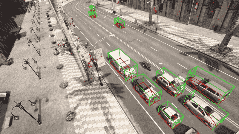 Figure 3: Drones' 3D object detection view.