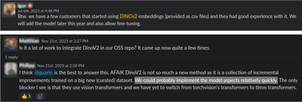 Figure 2: The team discussing the possibility of integrating DINO.
