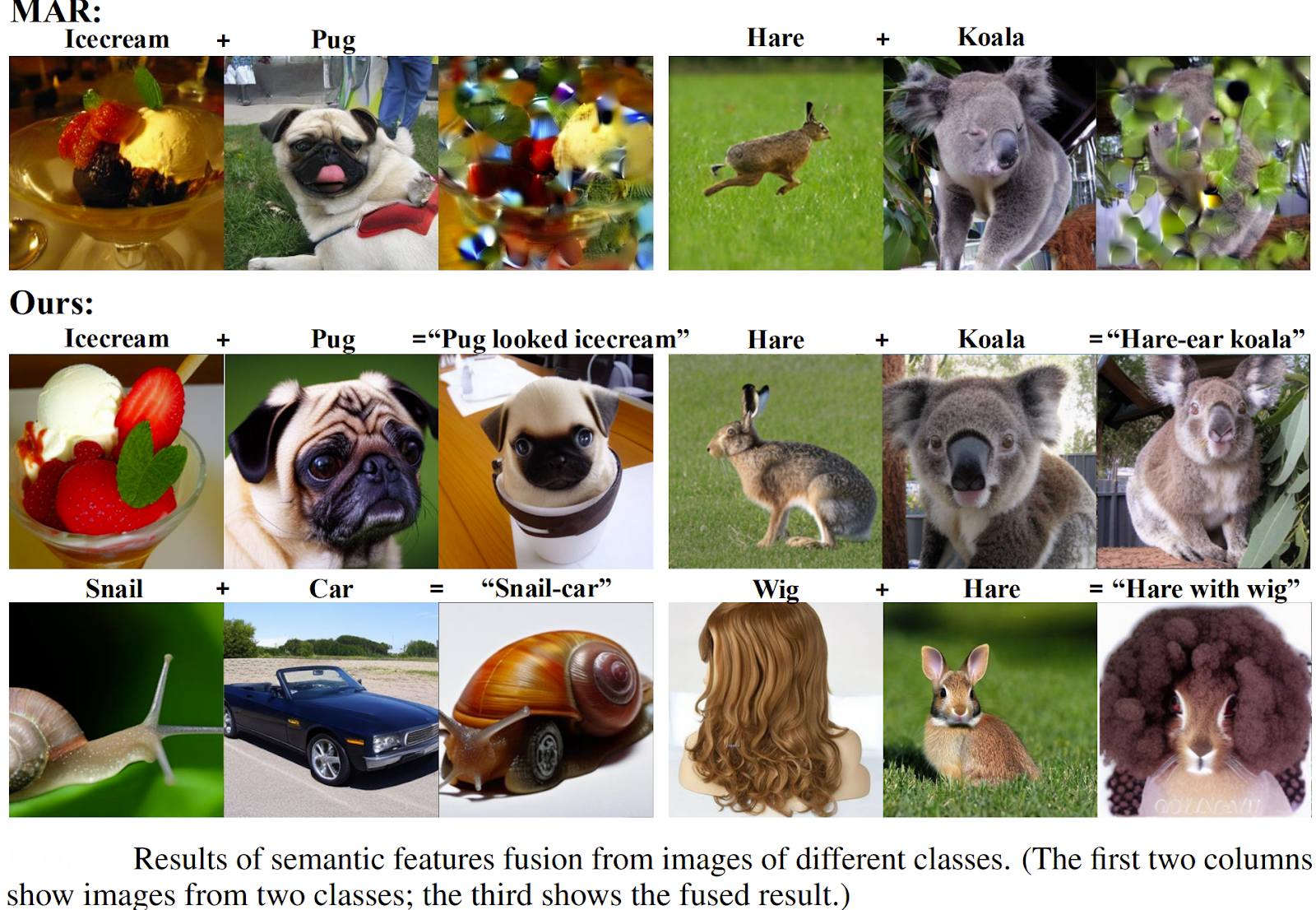 Figure 19: Examples of the output in a DiT architecture.