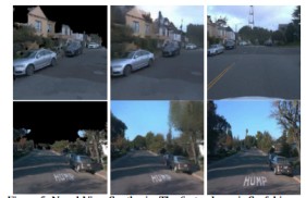 Figure 11: The first column is Surfel image, under novel view, the second column is our synthesized result. The third column is the original view.