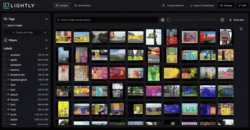 Image embedding plots in LightlyStudio