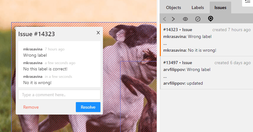 Manual QA in CVAT.‍