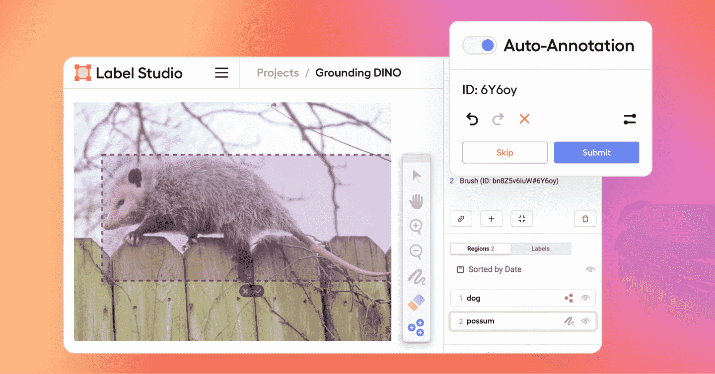 Figure 4: Image annotation using Label Studio.