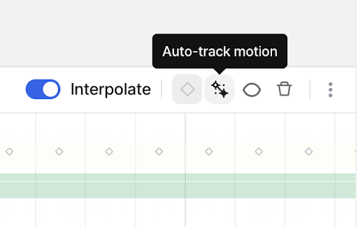 Figure 12: V7 Darwin Auto-track motion button.
